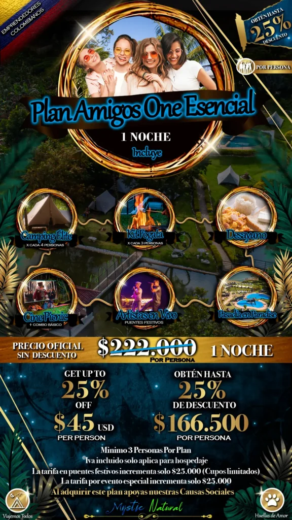 Plan Amigos One esencial (2 Dias - 1 Noche) 1 2-amigos-one-esencial