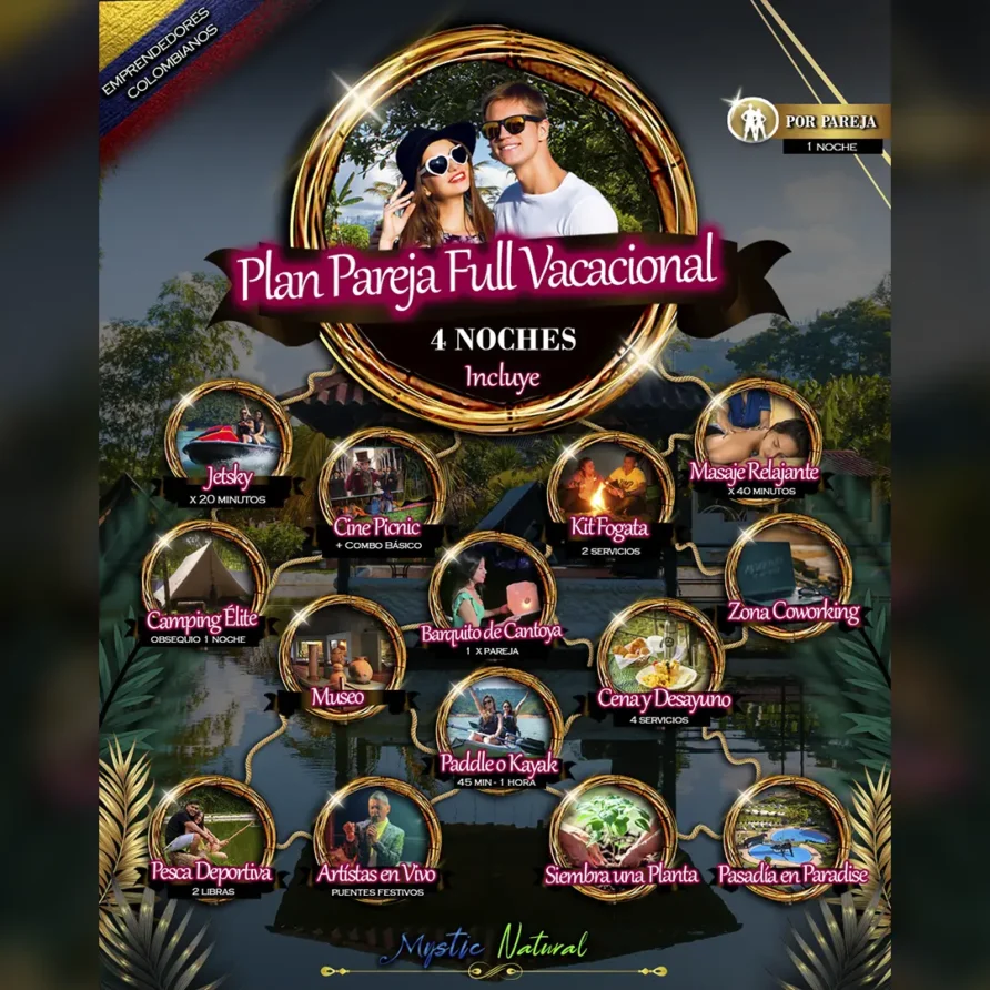 Plan Pareja Full Vacaciones (5 Dias- 4 Noches) 