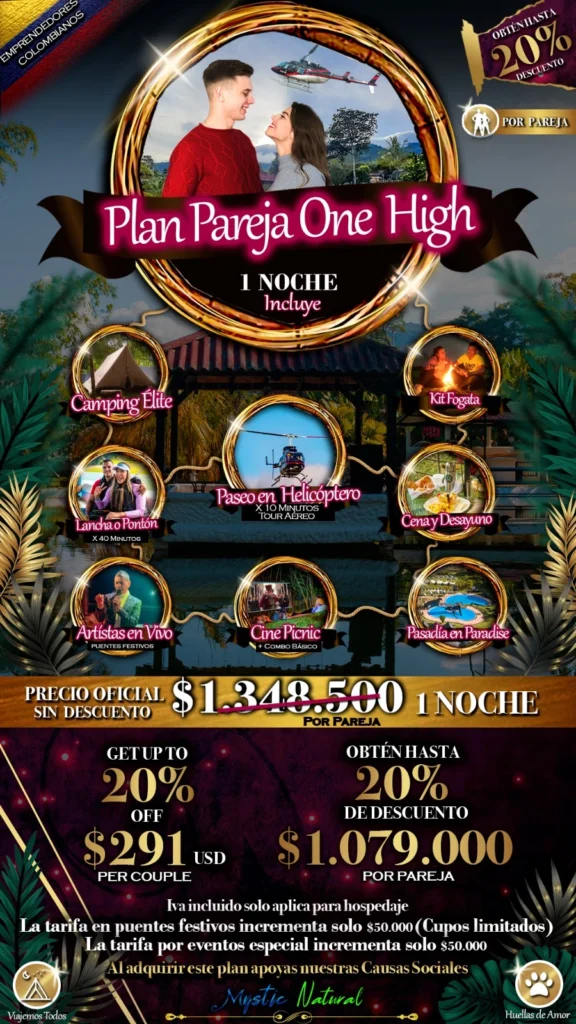 Plan Pareja One High (2 Dias - 1 noche) 1 plan-pareja-one-high