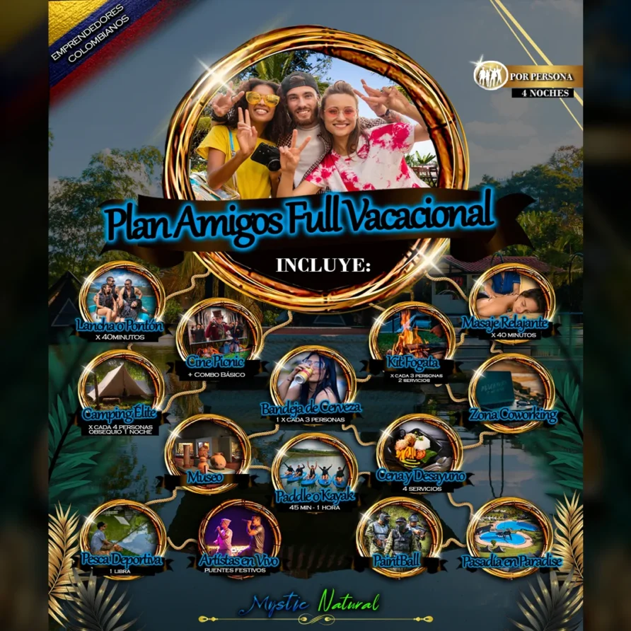Plan Amigos Full Vacacional (5 Dias – 4 Noches) 