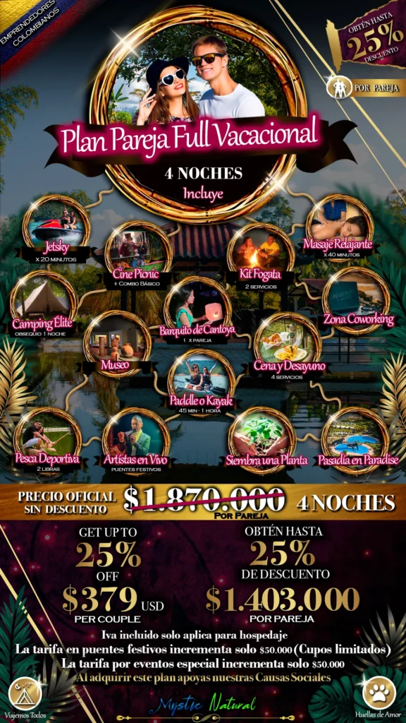 11 PAREJA FULL VACACIONAL